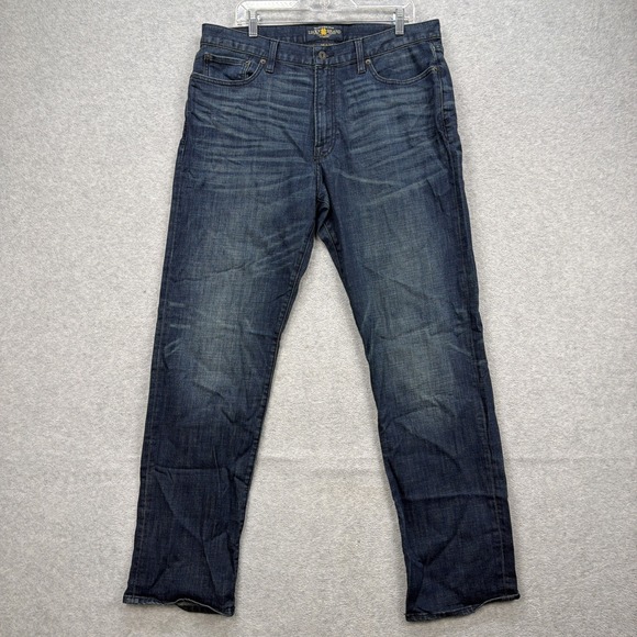 Lucky Brand Other - Lucky Brand Jeans Mens 36x34 Dark Blue Denim Pants 363 Vintage Straight Stretch
